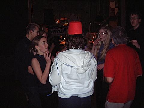 younger members of the cast enjoying themselves